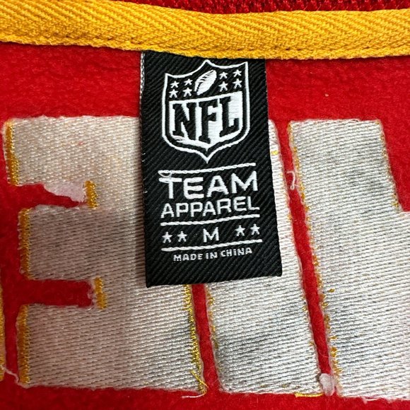 NFL Kansas City Chiefs Team Apparel Knit Pullover 1/4 Zip Sweater Men's M NWT - Picture 10 of 15
